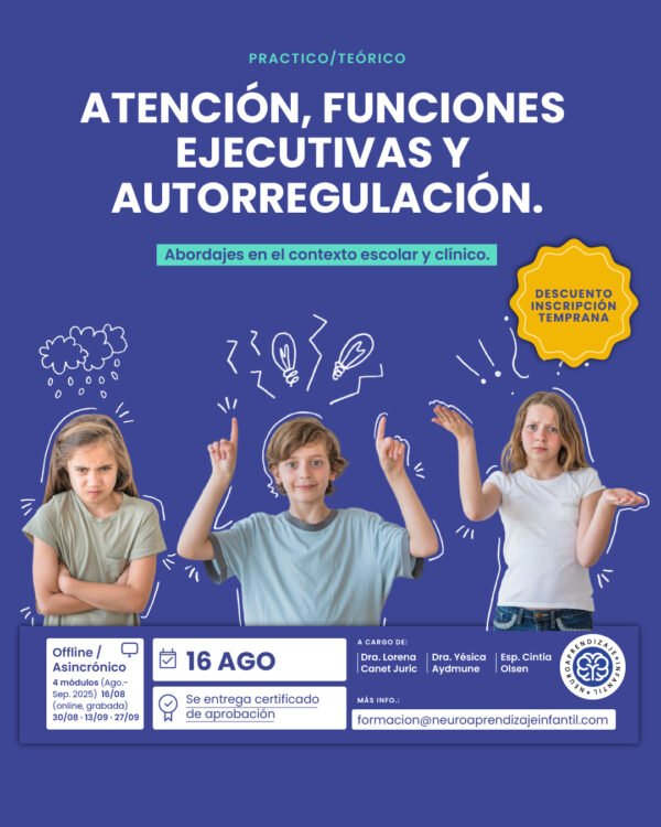 Atención, funciones ejecutivas y autorregulación.